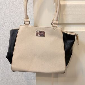 Nine West Elegant Black and Cream Shoulder Bag